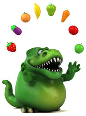 Fun dinosaur - 3D Illustration