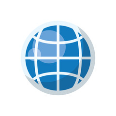Sphere global symbol icon vector illustration graphic design