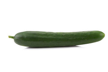 green zucchini vegetables isolated on white background.