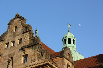 Detail view from a castle old building