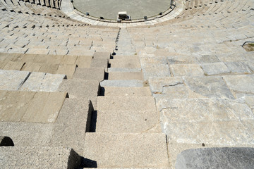 Le théâtre antique de Bodrum en Anatolie