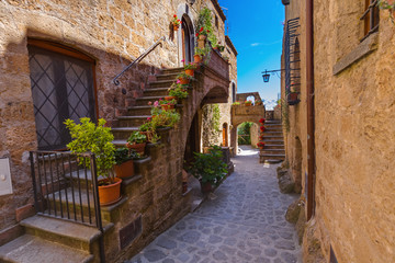 Fototapeta na wymiar Village Civita di Bagnoregio in Italy