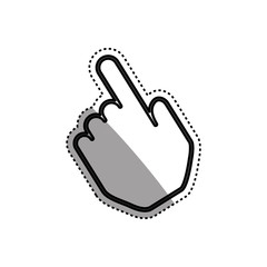 Hand click symbol icon vector illustration graphic design