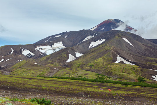Avacha Volcano or Avachinskaya Sopka on Kamchatka Peninsula