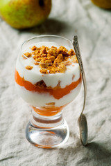pumpkin granola yogurt parfait