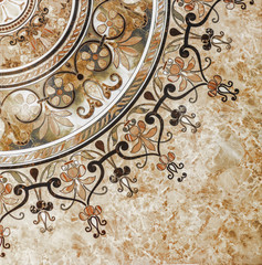 colorful mosaic tiles texture and background.Abstract geometry, vintage pattern