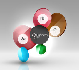 Circle abstract background