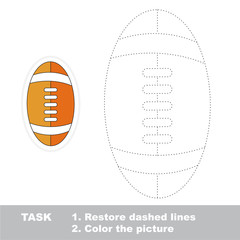 Vector trace educational tracing game for preschool kids.