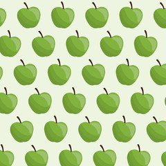 green apple fruit seamless pattern vector illustration eps 10