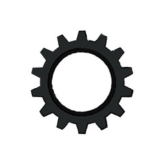 Gear piece machinery icon vector illustration graphic design