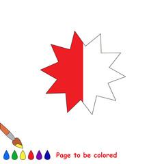 Kid game to be colored by example half.