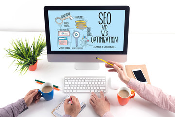 INTERNET SEO AND WEB OPTIMIZATION CONCEPT