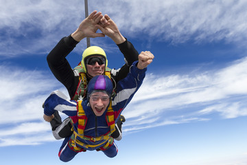 Skydiving photo. Tandem.