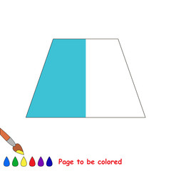 Kid game to be colored by example half.