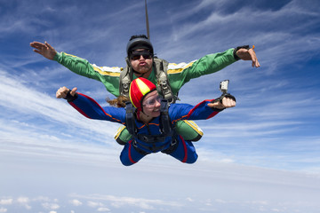 Skydiving photo. Tandem.