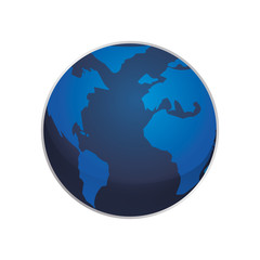 Isolated world earth icon vector illustration graphic design