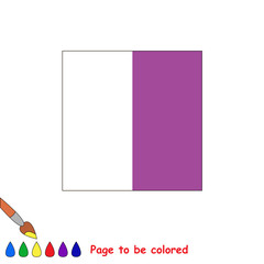 Kid game to be colored by example half.