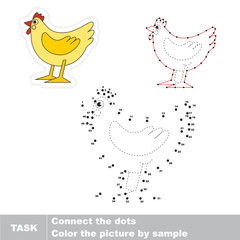 Vector trace educational game for preschool kids.