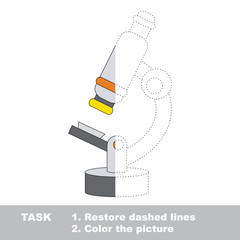 Half tracing game to be colored, vector trace game for kids.
