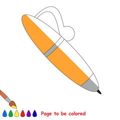 Kid game to be colored by example half.