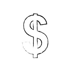 Dollar Money currency icon vector illustration graphic design