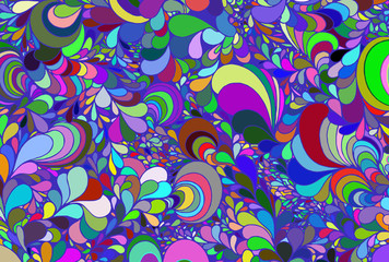 Abstract background from multi-colored figures