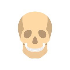  Skull icon, flat style