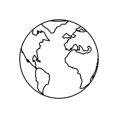 Isolated world earth icon vector illustration graphic design