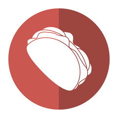 taco mexican food shadow vector illustration eps 10