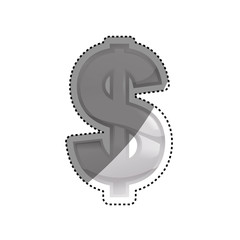 Dollar Money currency icon vector illustration graphic design