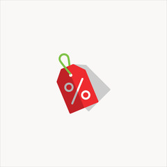 price tag icon flat design