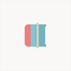 notebook icon flat design