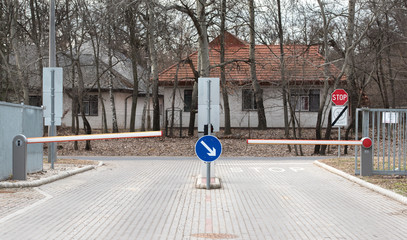 Parking barrier system for Security