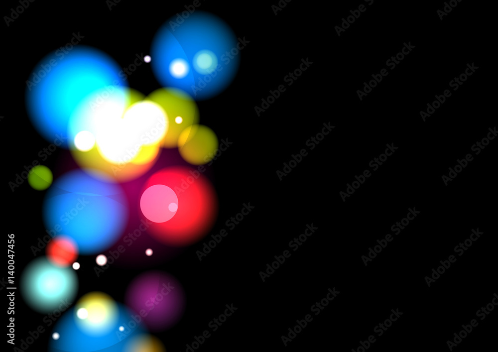 Poster abstract blurred color with bokeh background