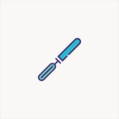 Fototapeta premium peeler icon flat design