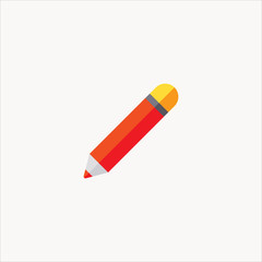 pen icon flat design