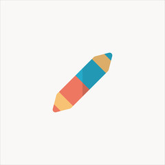 pen icon flat design