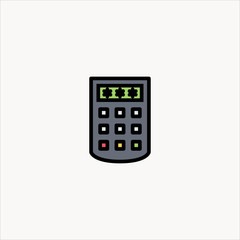 calculator icon flat design