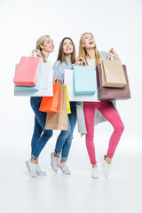 Women with shopping bags