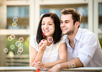 Fun with bubble blower