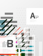 Fototapeta na wymiar Geometrical abstract background with infographics