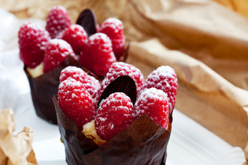 Raspberry muffins