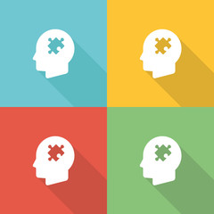 Solution Flat Icon Concept