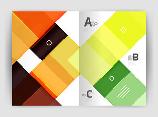 Geometrical brochure a4 business template