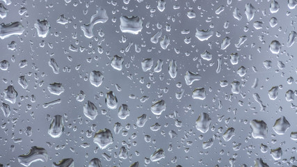 rain drops on the window surface