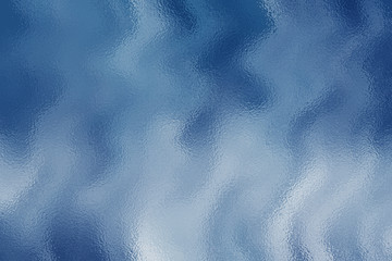 Blue abstract glass texture background or pattern, creative design template