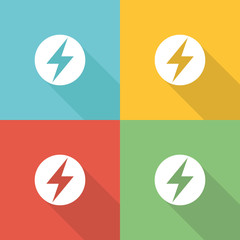 Power Industry Flat Icon Concept