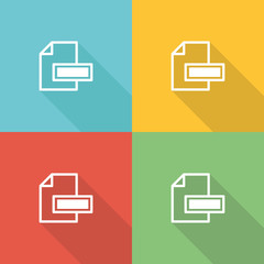 Pdf Html Flat Icon Concept