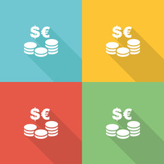 Money Flat Icon Concept