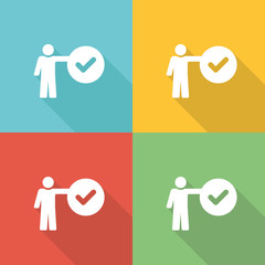 Control Flat Icon Concept